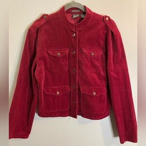Copper Key Burgundy Corduroy Jacket/Blazer Women's Size XL